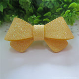 Chamois Glitter Felt Mini Hair Bow