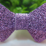 Lilac Glitter Felt Mini Hair Bow