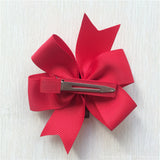 Reindeer Pinwheel Bow Sculptured Hair Clip