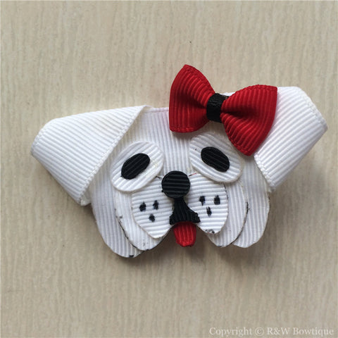 Bulldog Sculptured Hair Clip