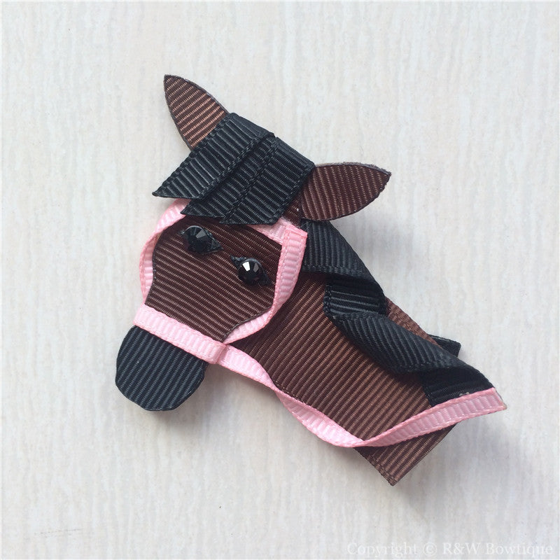 Horse #E Sculptured Hair Clip