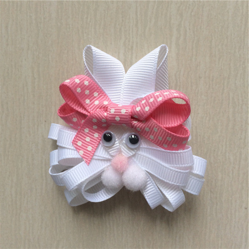 Easter Bunny #G Sculptured Hair Clip