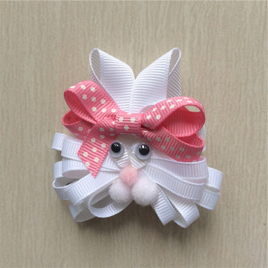 Easter Bunny #G Sculptured Hair Clip
