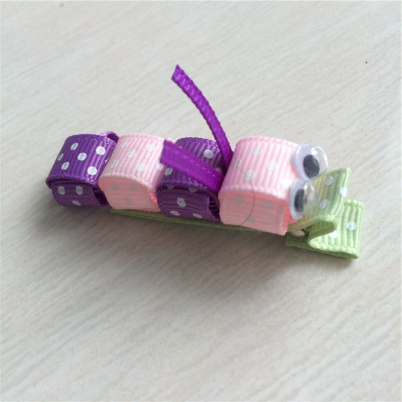 Caterpillars #B Sculptured Hair Clip