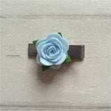 Felt Rose Clip Set of 3 - Blue Mix