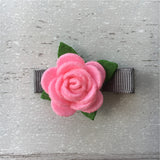 Felt Rose Clip Set of 3 - Valentine Mix