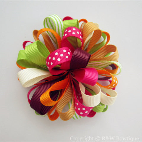 Ready For Fall Loopy Hair Bow
