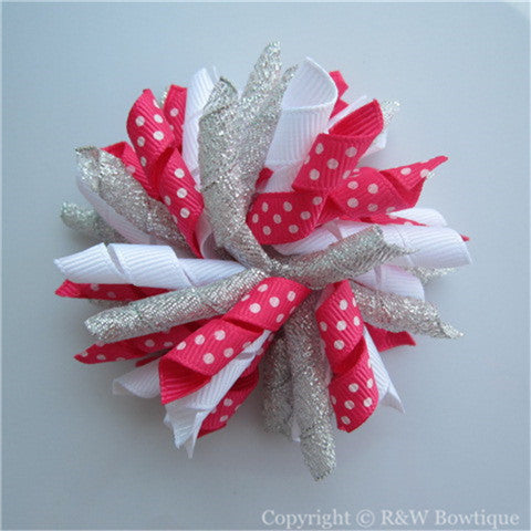 Seashell Coral Korker Hair Bow