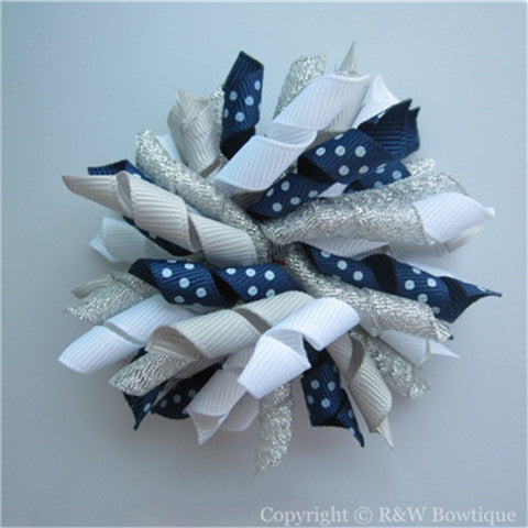 Shimmer and Twirl Korker Hair Bow