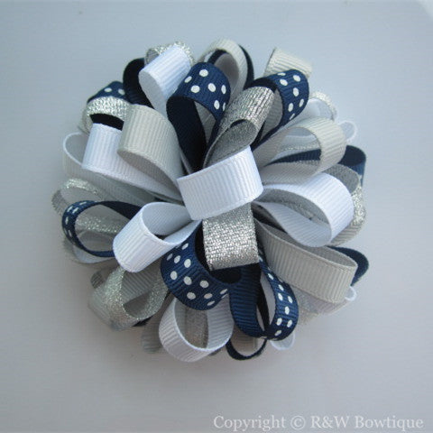 Shimmer and Twirl Loopy Hair Bow