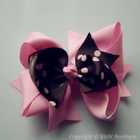 R&W TB012 Large Twisted Boutique Hair Bow