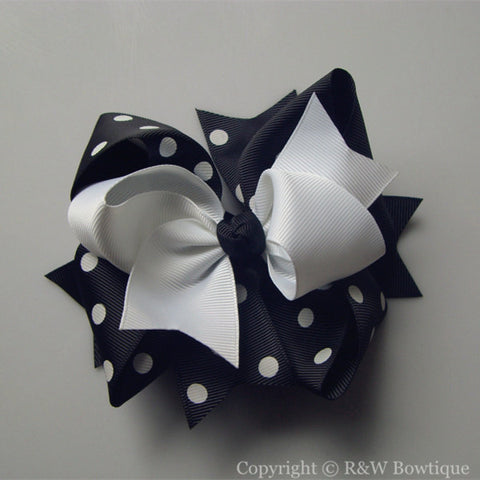 TB015 Large Twisted Boutique Hair Bow