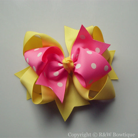 TB016 Large Twisted Boutique Hair Bow