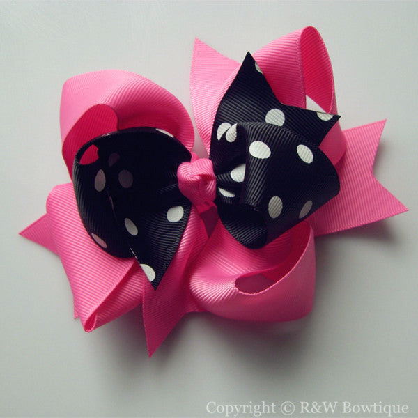 TB017 Large Twisted Boutique Hair Bow