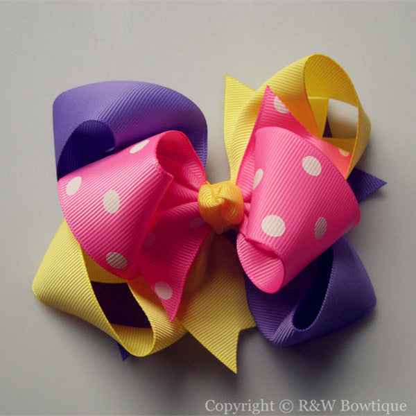 TB021 Large Twisted Boutique Hair Bow