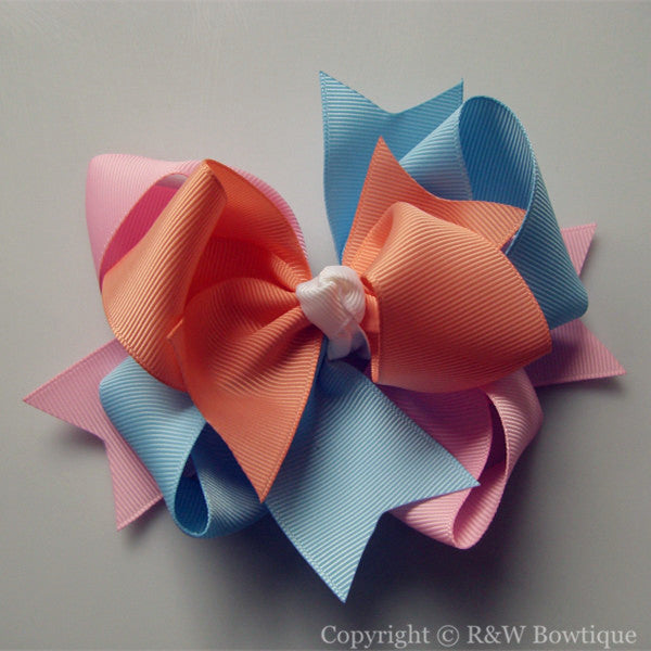 TB022 Large Twisted Boutique Hair Bow