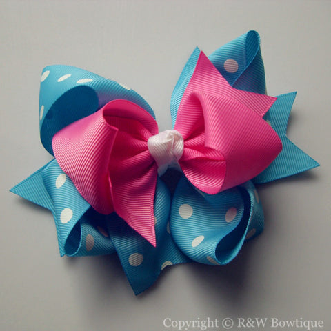 TB023 Large Twisted Boutique Hair Bow