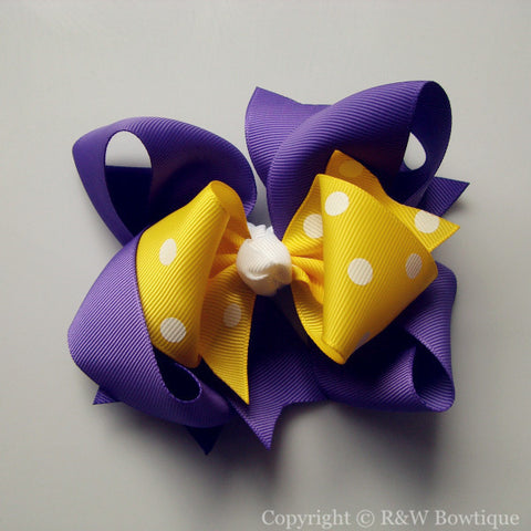 TB025 Large Twisted Boutique Hair Bow