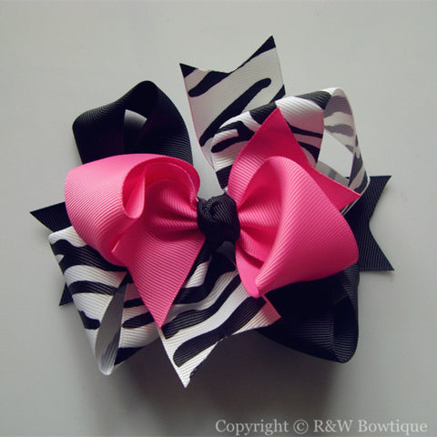 TB027 Large Twisted Boutique Hair Bow