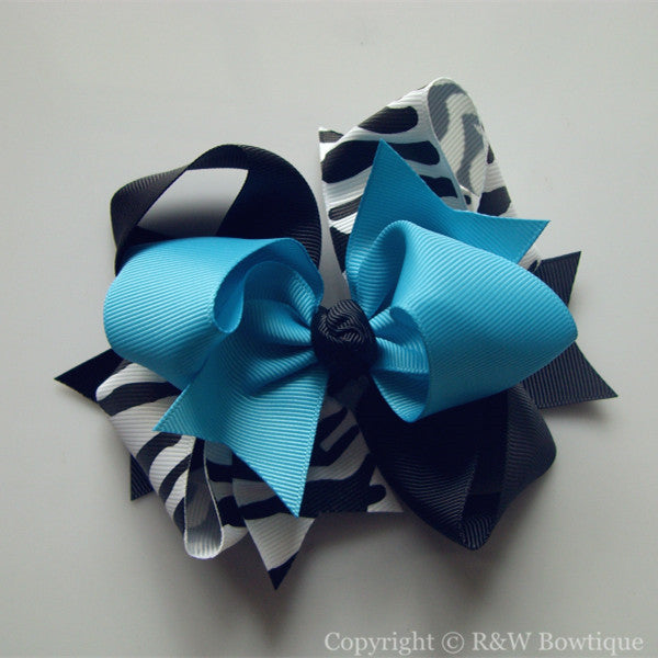 TB030  Large Twisted Boutique Hair Bow