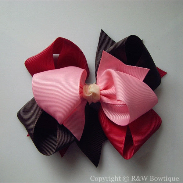 TB040 Large Twisted Boutique Hair Bow