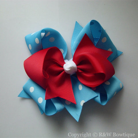 TB046 Large Twisted Boutique Hair Bow