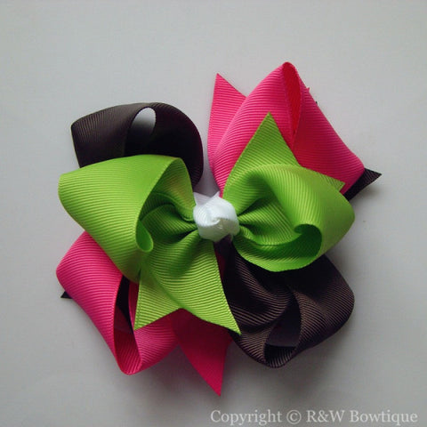 TB057 Large Twisted Boutique Hair Bow