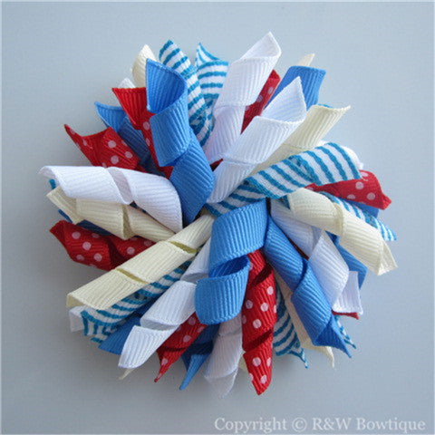 Valentines Day #B Korker Hair Bow