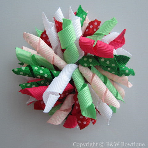 Watermelon Summer Korker Hair Bow